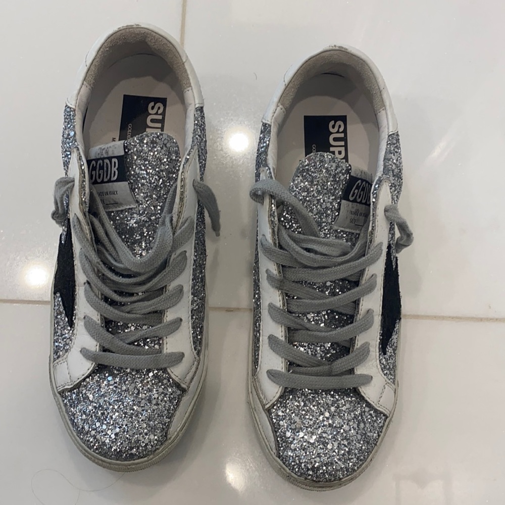 Golden Goose Glitter Superstar Size 37 worn twice